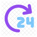 24 Hour  Icon
