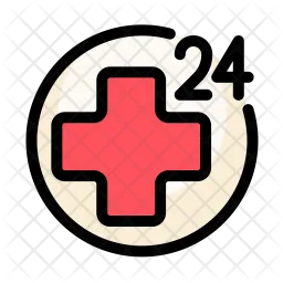 24 hour medical service  Icon
