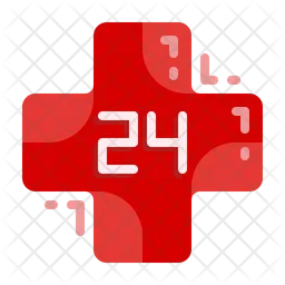 24 hour medical support  Icon