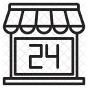 24 hour open  Icon