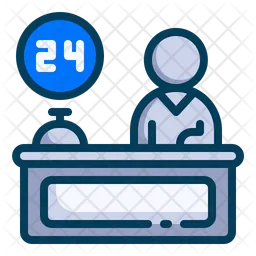 24 Hour Reception  Icon