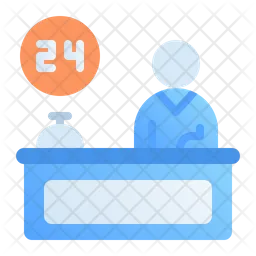 24 Hour Reception  Icon