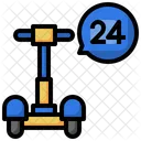 24 Hour Scooter  Icon