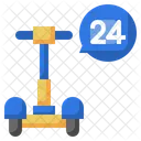 24 Hour Scooter  Icon