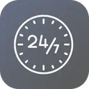 24時間サービス  アイコン