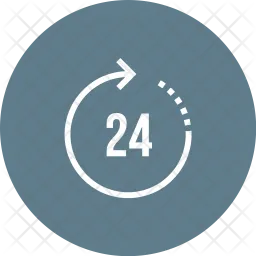 24 hour service  Icon