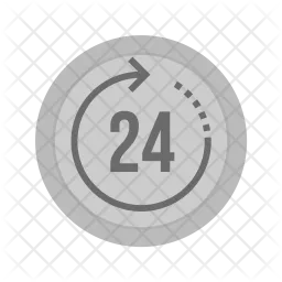 24 Hour service  Icon