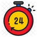 24 Hour Service  Icon