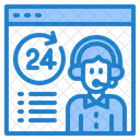 24 Hour Service Information Call Center Icon