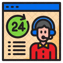 24 Hour Service  Icon