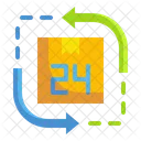 24 Hour Service 24 Hour Support Service Icon
