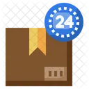 24 Hour Service Currier Service Customer Service Icon