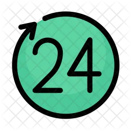 24 hour service  Icon
