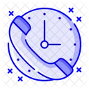 24 Hour Service 24 Hour Support Call Service Icon