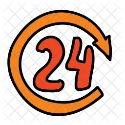24 Hour service  Icon