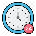 24 Hour Service Hours Service Support Icon