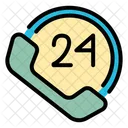 24 Hour Service Support Service Icon