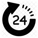 24 Hour Service  Icon