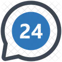 24 Hour Service  Icon