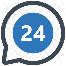 24 Hour Service  Icon