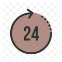 24 Shopping Hour Icon