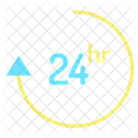 24 Hour Support 24 Hour Service Hours Service Icon