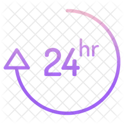 24 Hour Support  Icon