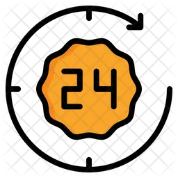 24 Hour Support  Icon