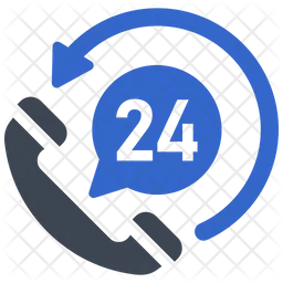 24 hour support  Icon