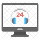 24 Hour Web Support  Icon