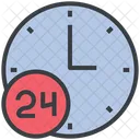 24 Hours Time Support Icon