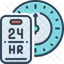 24 Hours  Icon