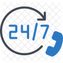 24 Hours Around The Clock Full Day Icon