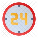 24 Hours Clock Time Icon