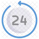 Business Marketing 24 Hours Icon