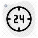 24 Hours 24 Hours Service 24 Hours Support Icon