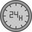24 Hours 24 Hours Service Customer Support Icon