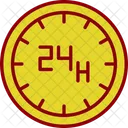 24 Hours 24 Hours Service Customer Support Icon