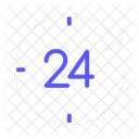 24 Hours Service Support Icon