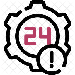 24 Hours Alert  Icon
