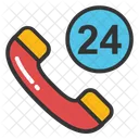 24 Hours Call Service Icon