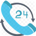 24 Hours Call Service  Icon
