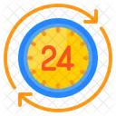 24 Hours Clock  Icon