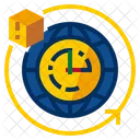 Hours Time Clock Icon