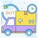 Fast Delivery On Time Delivery Logistic Delivery Symbol