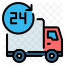 24 Hours Time Delivery Icon