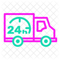 24 Hours Delivery Service  Icon