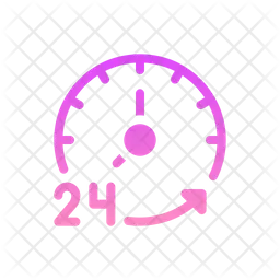 24 Hours Delivery Service  Icon