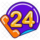 24 hours delivery service Icon