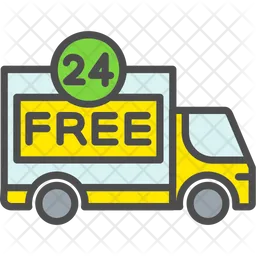 24 Hours Free Service  Icon